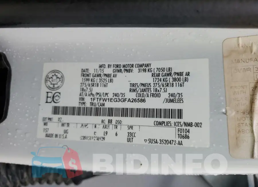 1FTFW1EG3GFA26586 Photo# 12
