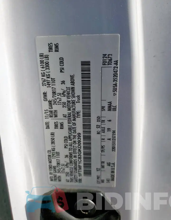 1FTMF1C83GKD09399 Photo# 13