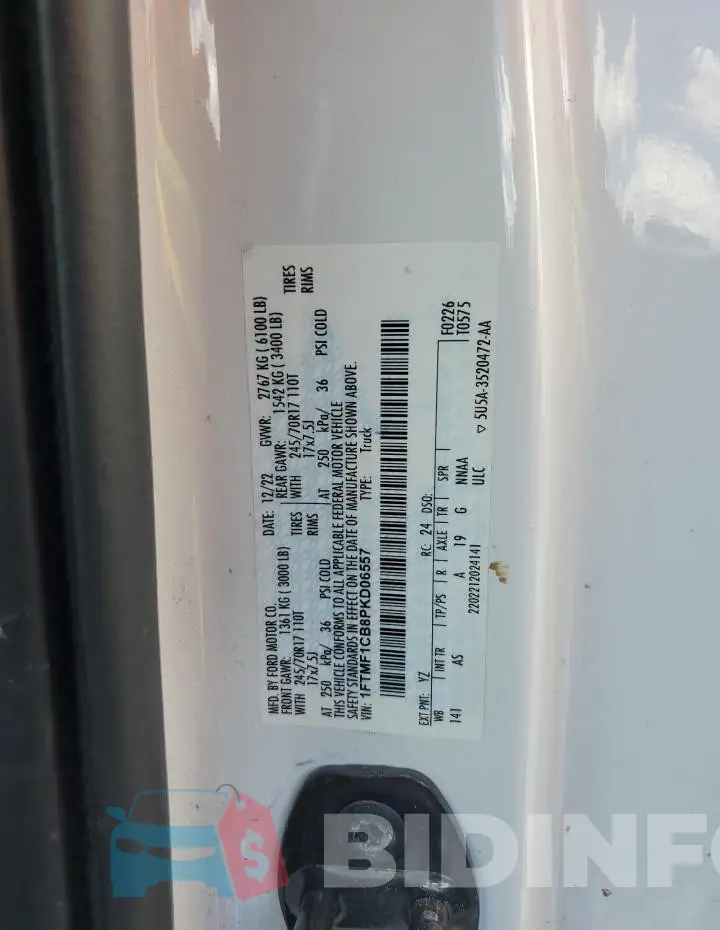 1FTMF1CB8PKD06557 Photo# 12