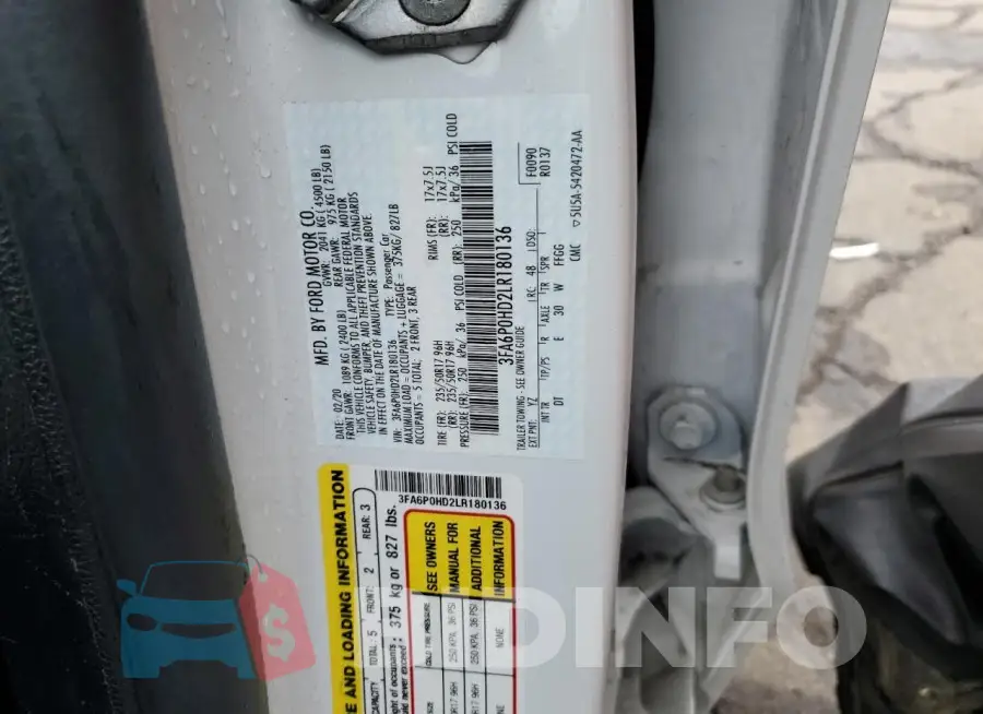3FA6P0HD2LR180136 Photo# 12