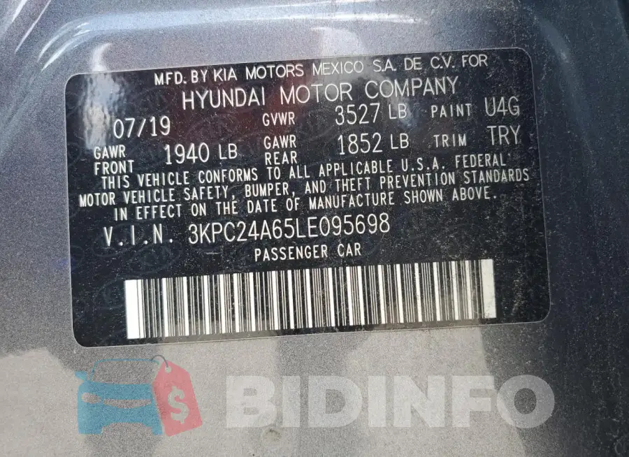 3KPC24A65LE095698 Photo# 13