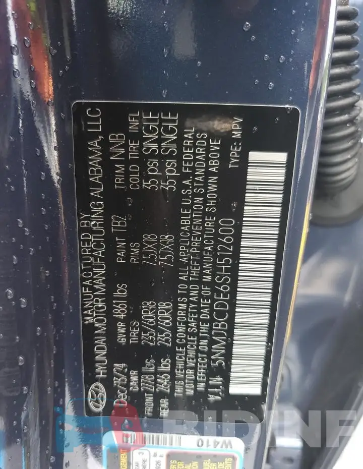 5NMJBCDE6SH512600 Photo# 13