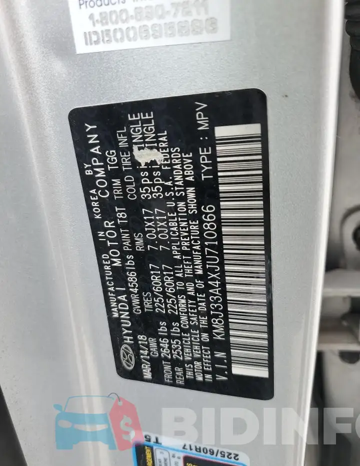 KM8J33A4XJU710866 Photo# 13
