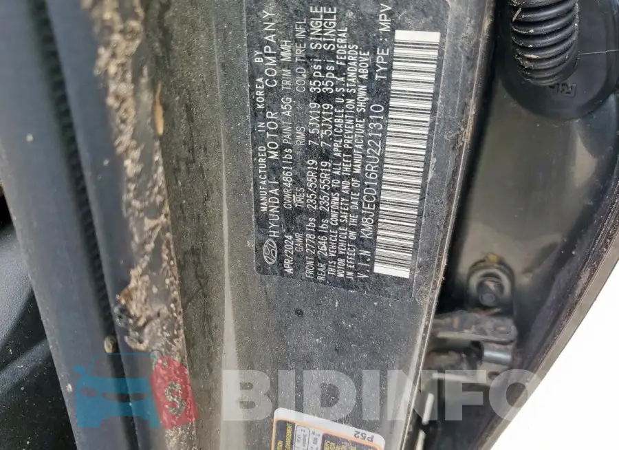 KM8JECD16RU221310 Photo# 13