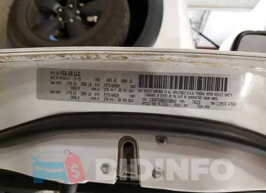 1C6RR7GG8KS739642 Photo# 12