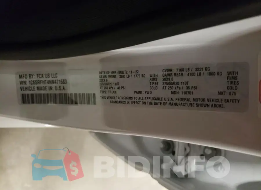 1C6SRFHT4NN471683 Photo# 12