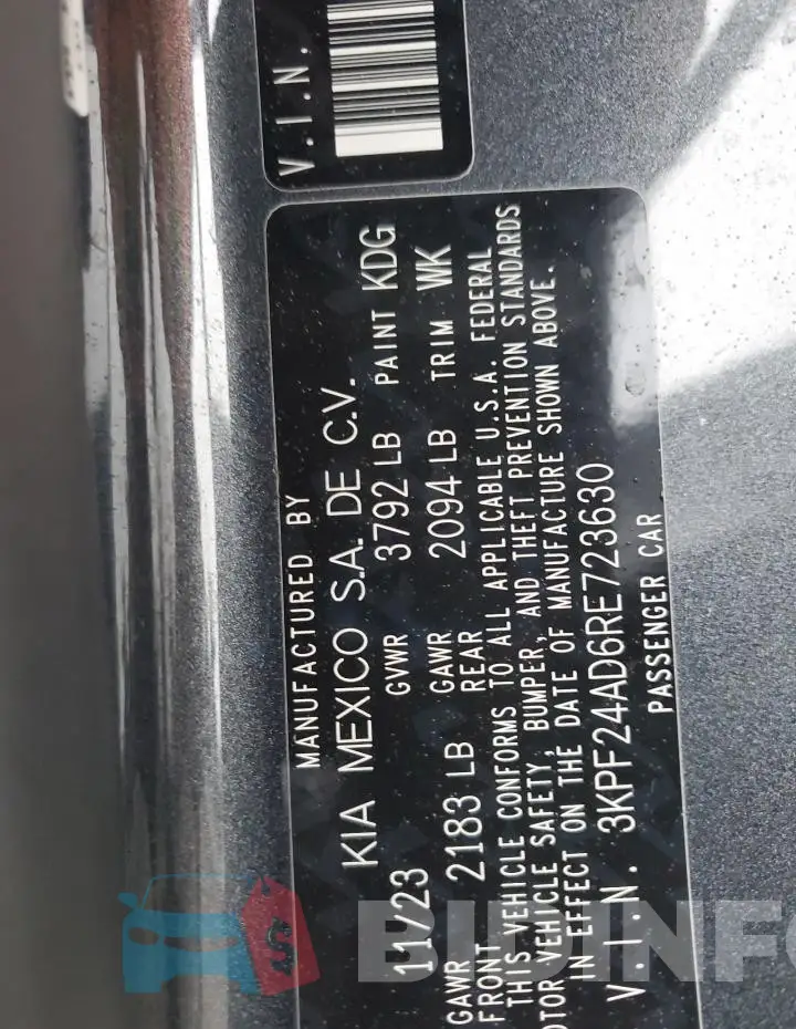 3KPF24AD6RE723630 Photo# 13