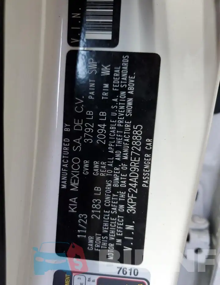 3KPF24AD9RE728885 Photo# 13