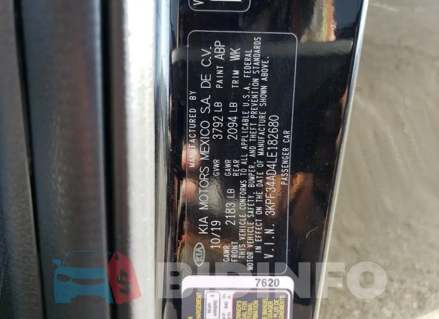 3KPF34AD4LE182680 Photo# 12