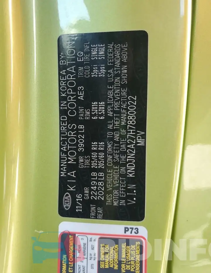 KNDJN2A27H7880022 Photo# 13