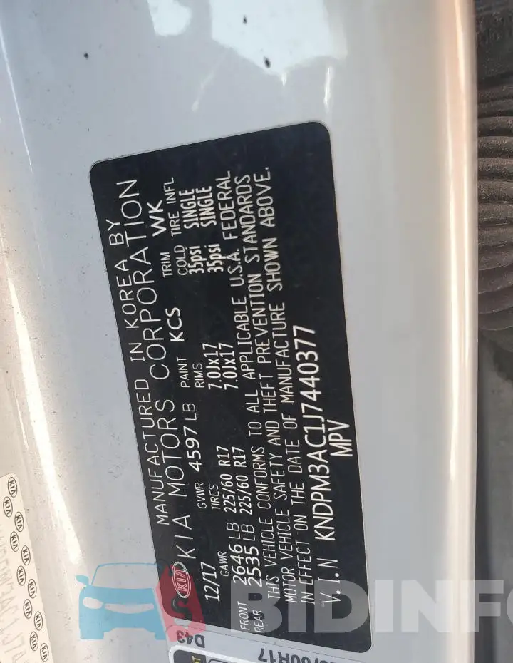 KNDPM3AC1J7440377 Photo# 13
