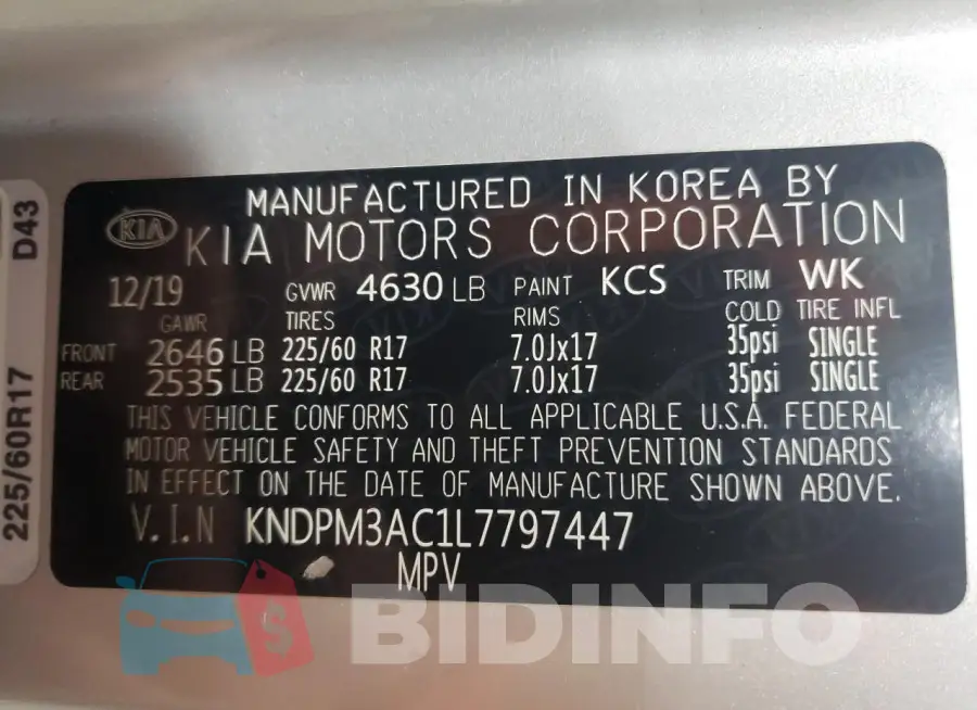 KNDPM3AC1L7797447 Photo# 13