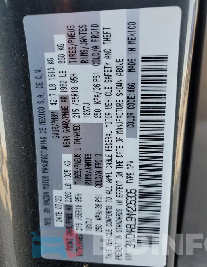 3MVDMABL9MM205305 Photo# 14