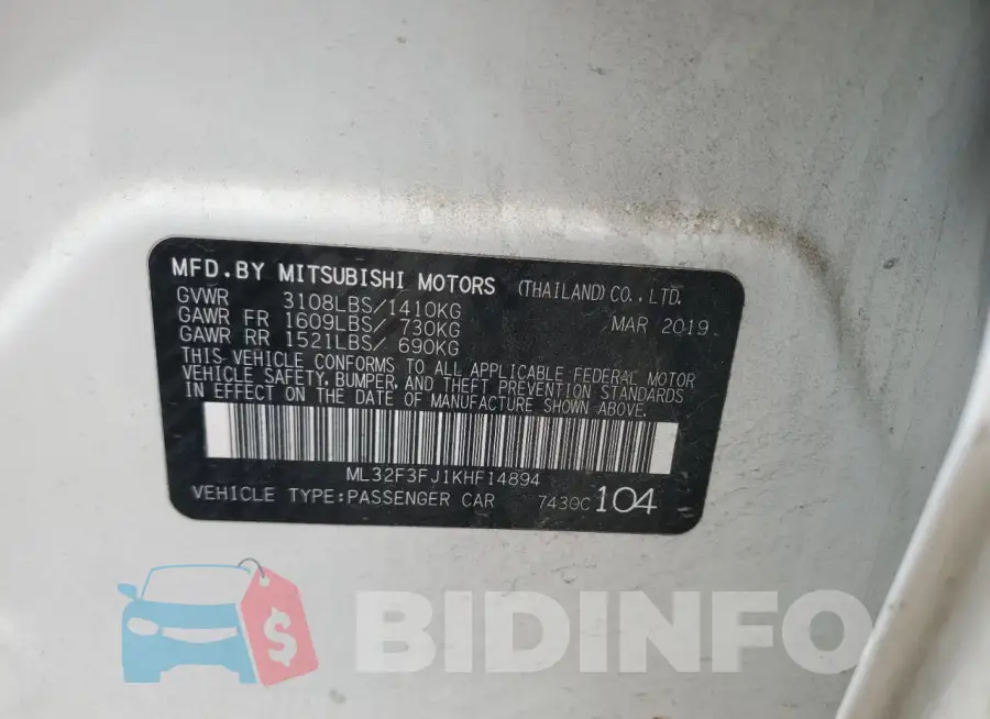 ML32F3FJ1KHF14894 Photo# 13