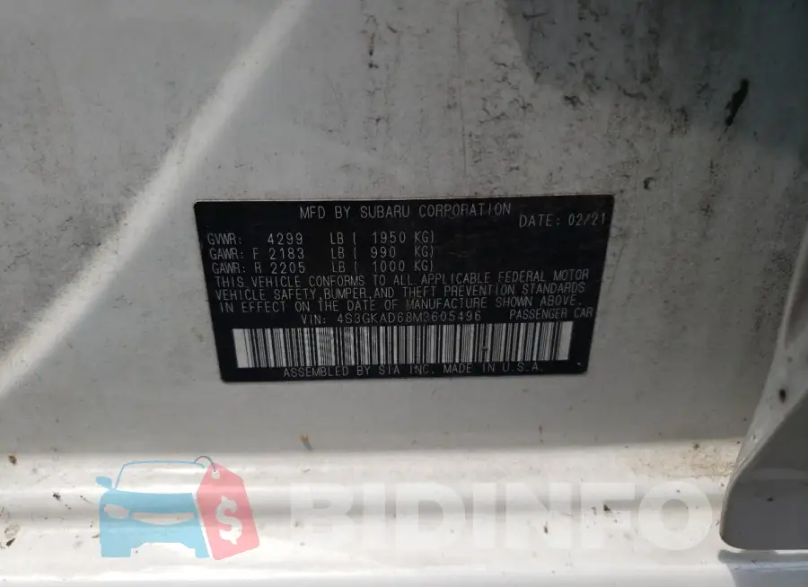 4S3GKAD68M3605496 Photo# 12