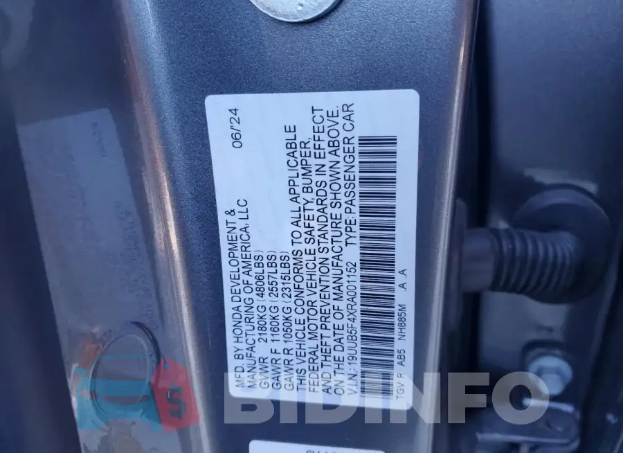 19UUB5F4XRA001152 Photo# 12