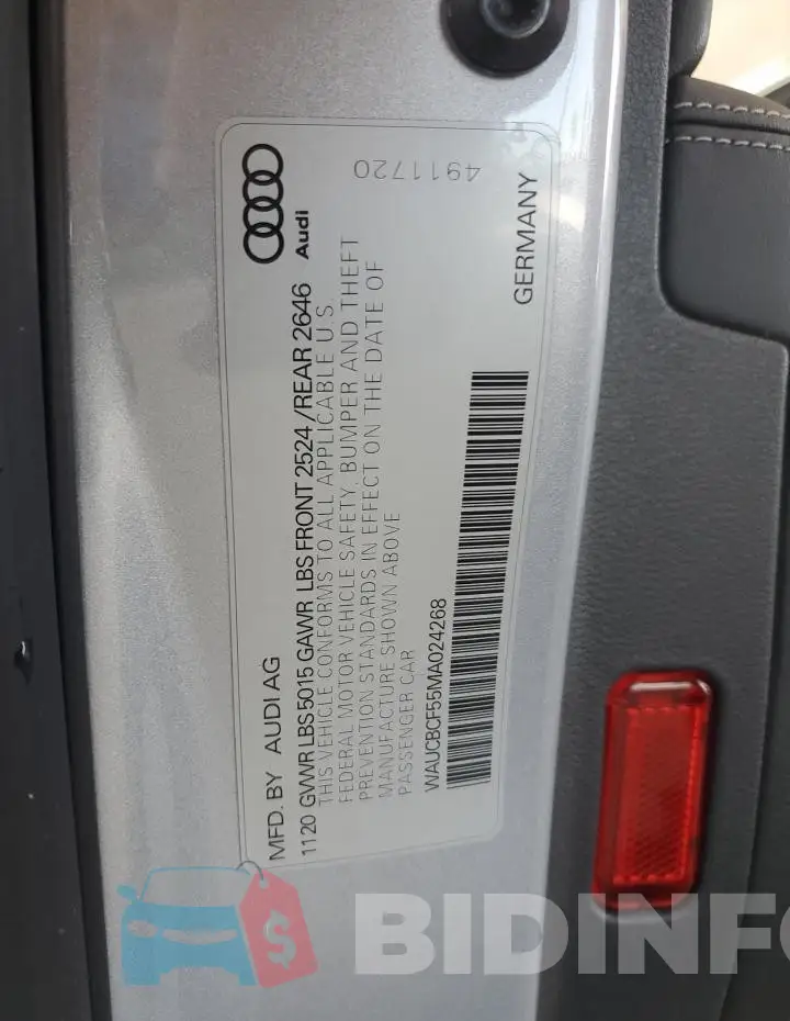 WAUCBCF55MA024268 Photo# 12