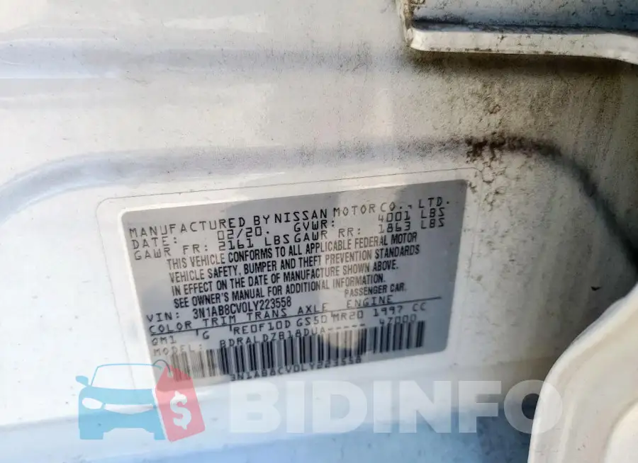 3N1AB8CV0LY223558 Photo# 12