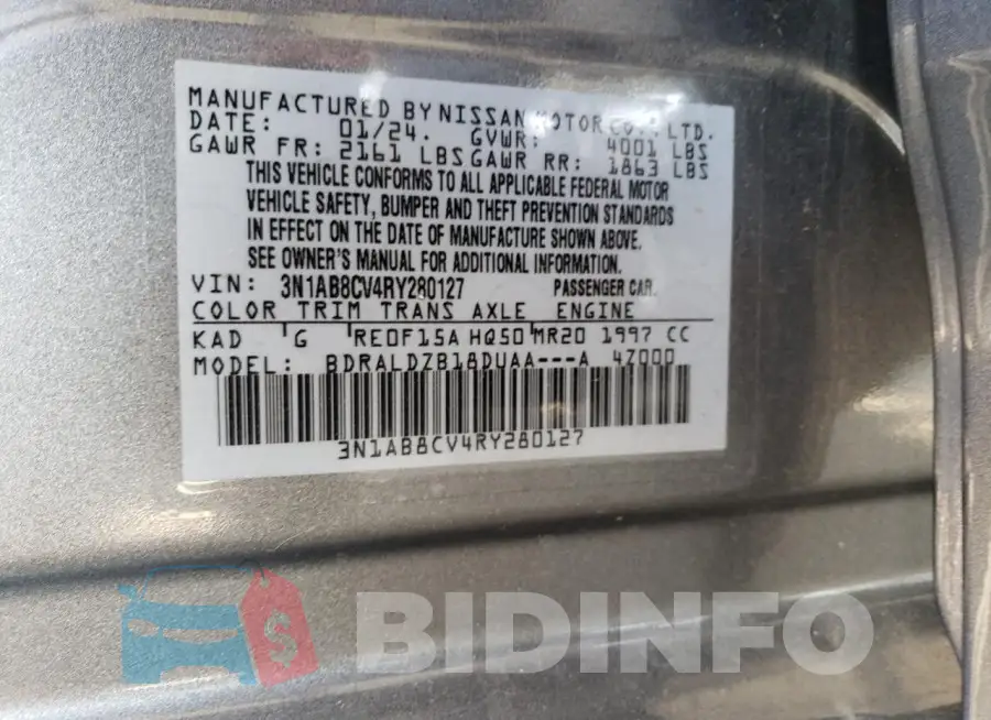 3N1AB8CV4RY280127 Photo# 12