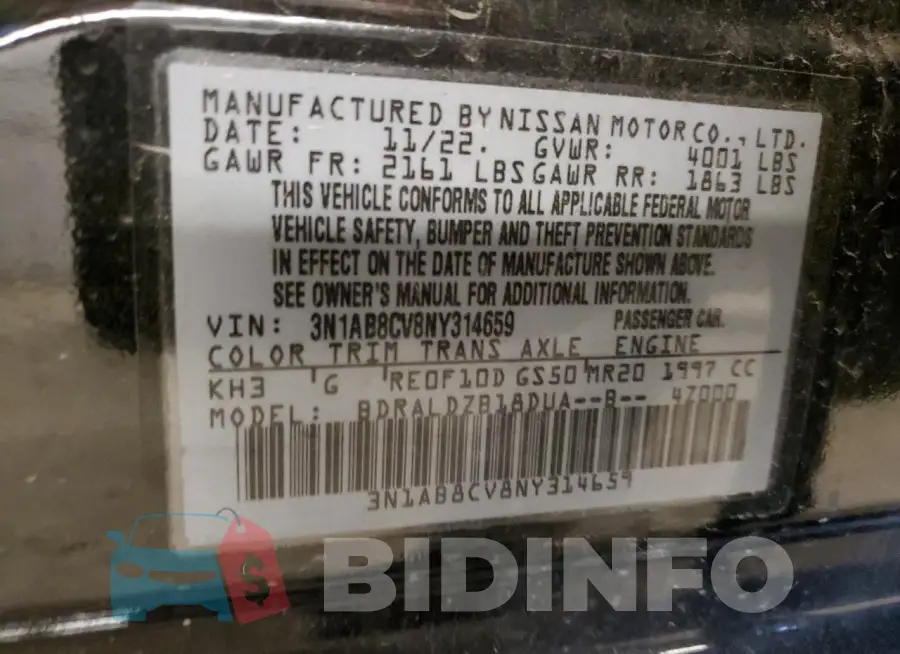 3N1AB8CV8NY314659 Photo# 12