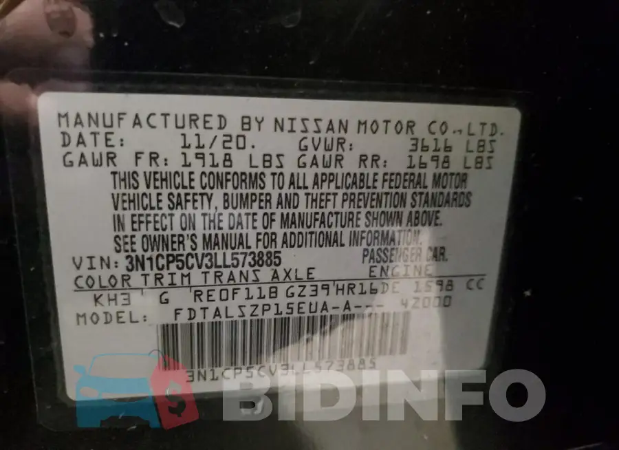 3N1CP5CV3LL573885 Photo# 14