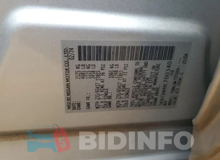 5N1BT3AB4RC700340 Photo# 13