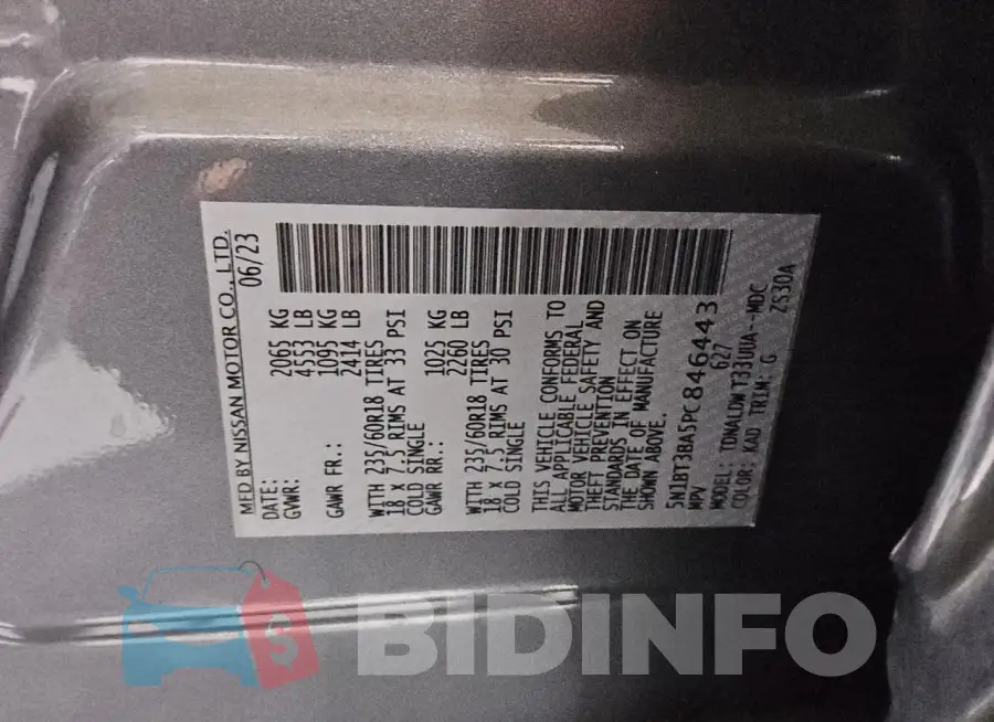 5N1BT3BA5PC846443 Photo# 13