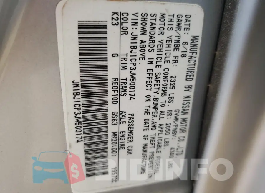 JN1BJ1CP3JW500174 Photo# 13