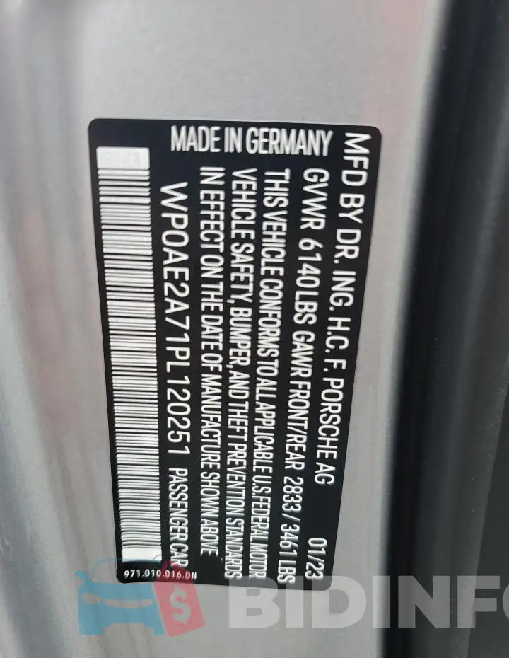 WP0AE2A71PL120251 Photo# 13