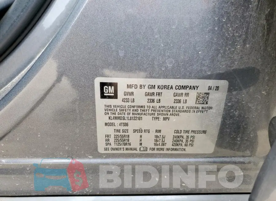 KL4MMDSL1LB122101 Photo# 13