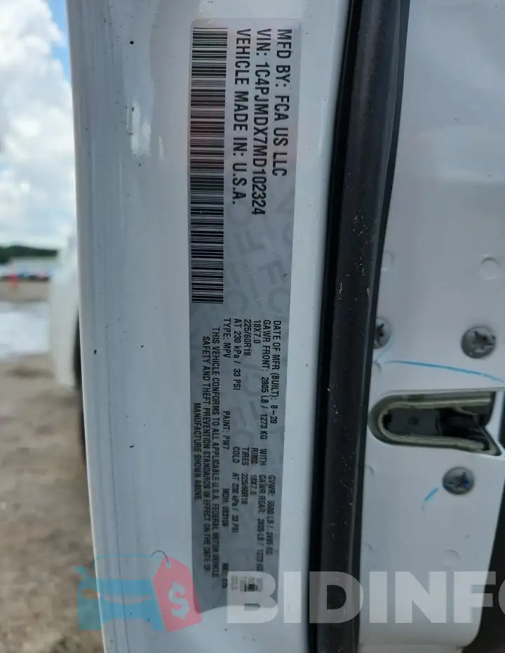 1C4PJMDX7MD102324 Photo# 13