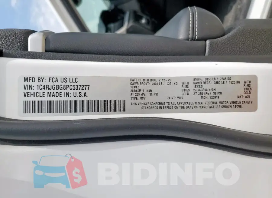 1C4RJGBG8PC537277 Photo# 13