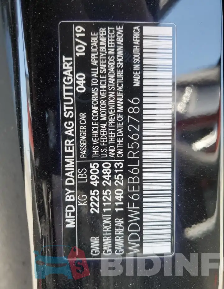 WDDWF6EB6LR562786 Photo# 12