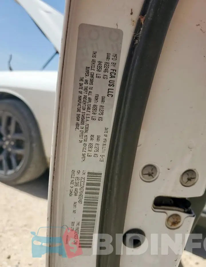 2C3CDZAG7KH652487 Photo# 12