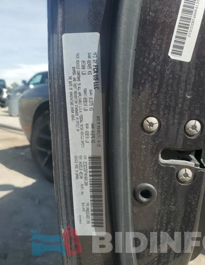 2C3CDZBT4KH641300 Photo# 11