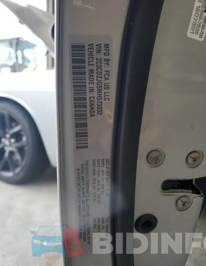 2C3CDZJG5MH573032 Photo# 12