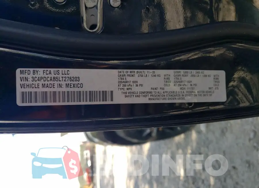 3C4PDCAB5LT276203 Photo# 13
