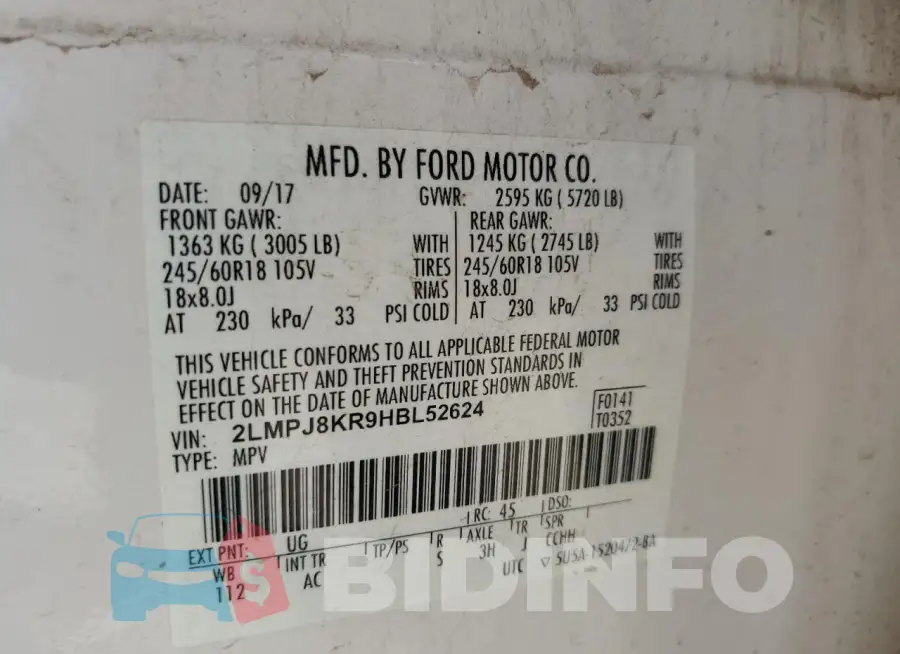 2LMPJ8KR9HBL52624 Photo# 13