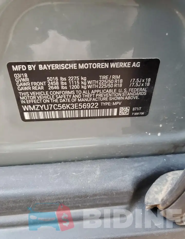 WMZYU7C56K3E56922 Photo# 12