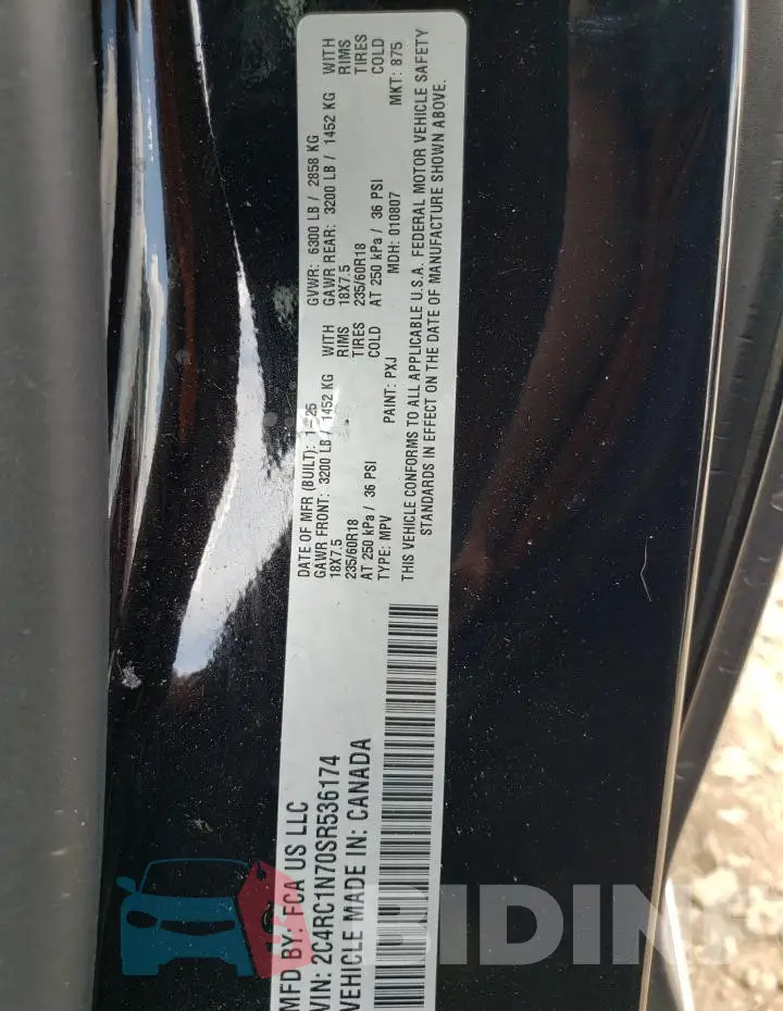 2C4RC1N70SR536174 Photo# 13