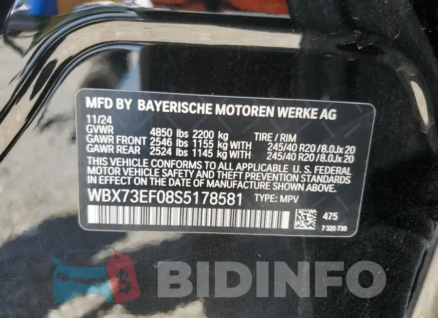 WBX73EF08S5178581 Photo# 14