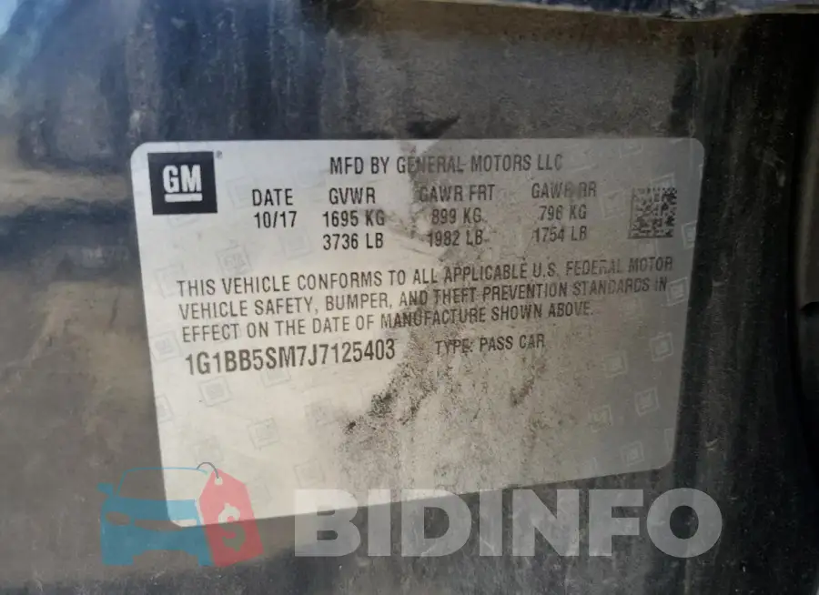 1G1BB5SM7J7125403 Photo# 12