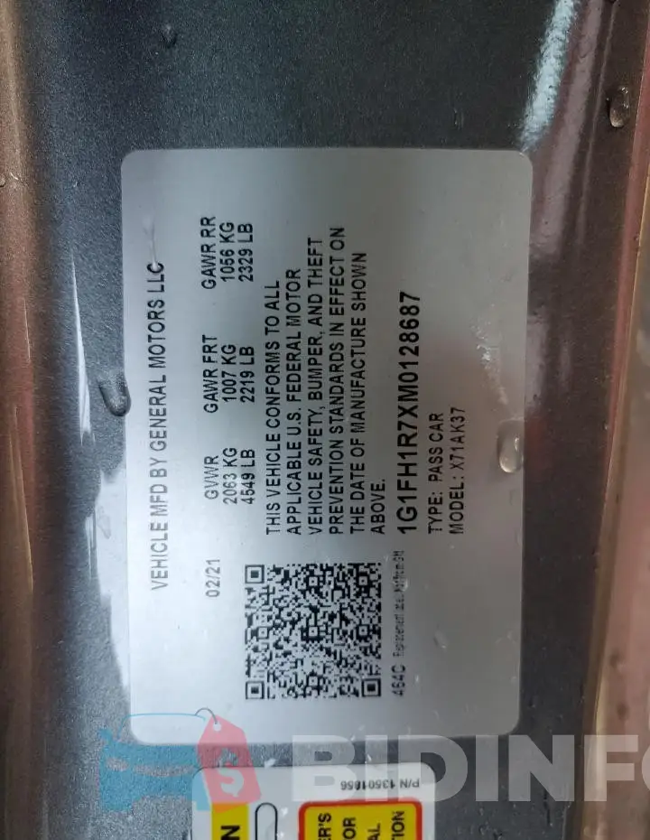 1G1FH1R7XM0128687 Photo# 12