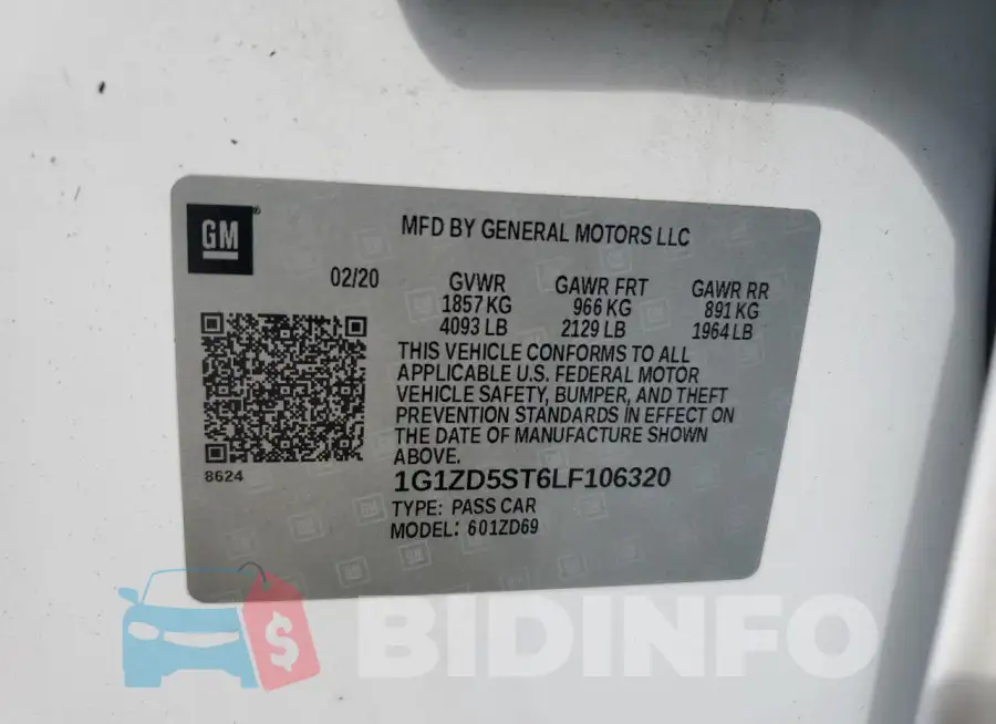 1G1ZD5ST6LF106320 Photo# 12