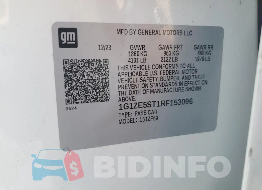 1G1ZE5ST1RF153096 Photo# 12