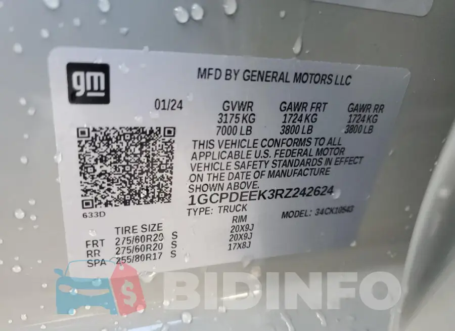 1GCPDEEK3RZ242624 Photo# 13