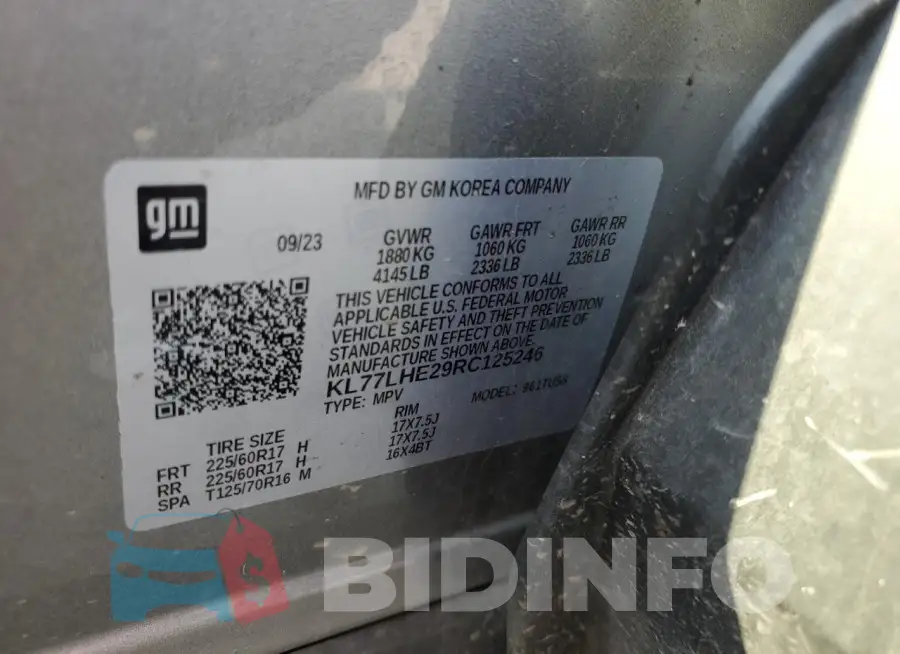 KL77LHE29RC125246 Photo# 13