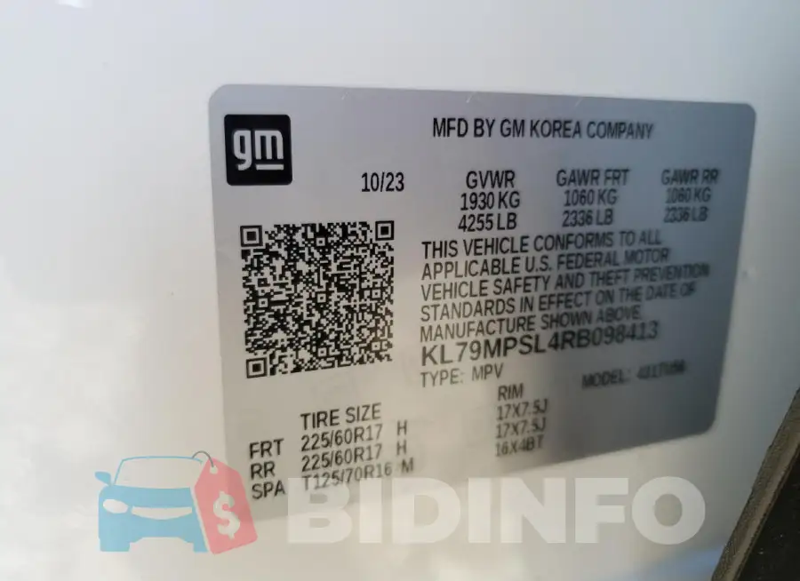 KL79MPSL4RB098413 Photo# 13