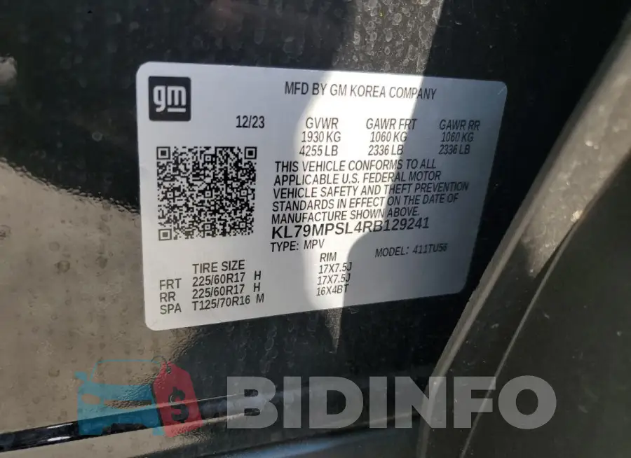 KL79MPSL4RB129241 Photo# 13