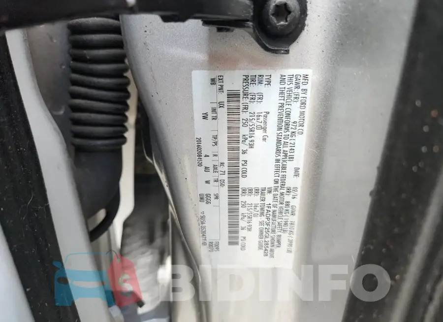 1FADP3F25GL285428 Photo# 12